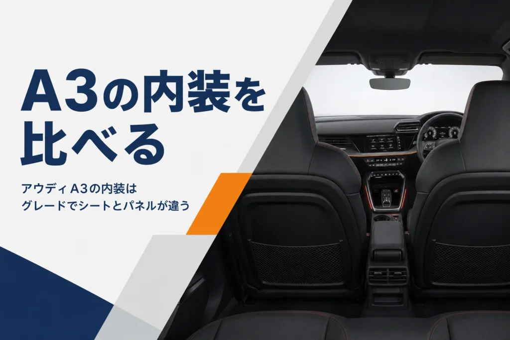 アウディA3の内装とインパネのイメージ