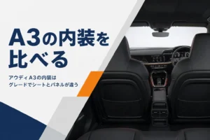 アウディA3の内装とインパネのイメージ