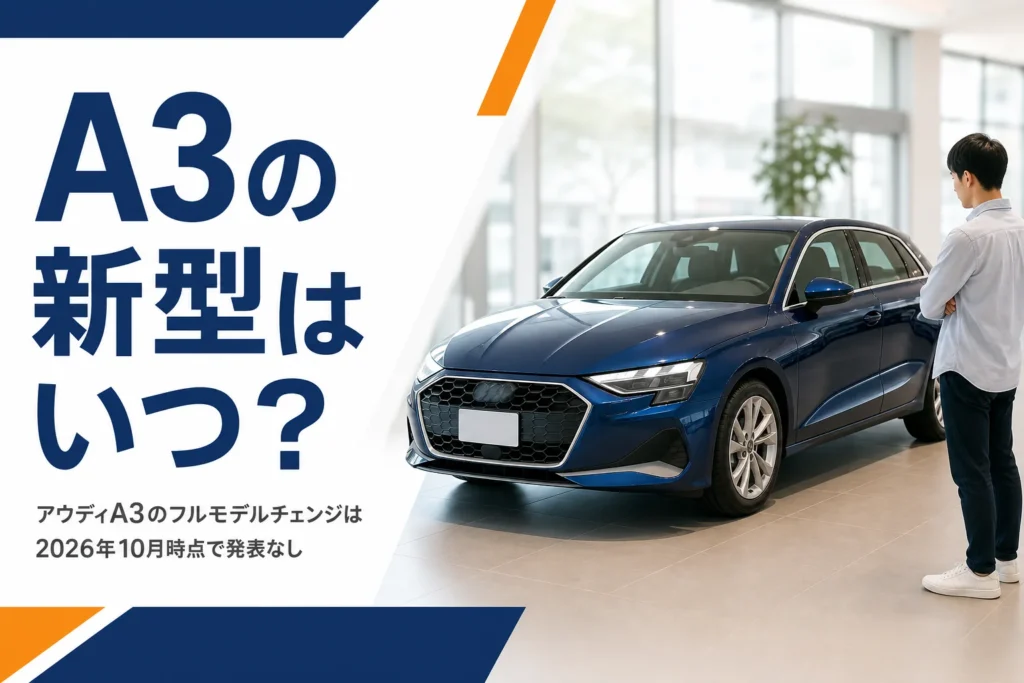 ショールームに展示されたアウディA3 Sportback