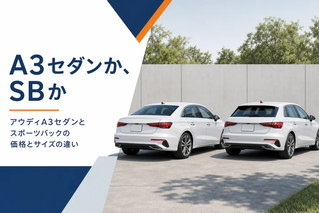 並んで止まったアウディA3 SedanとA3 Sportback